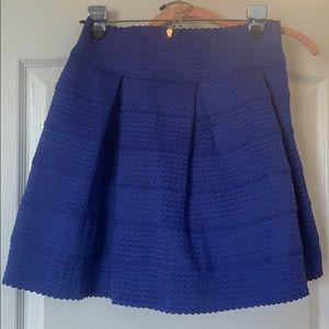 Royal purple mini skirt